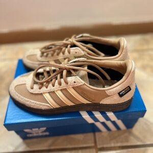 Adidas Tan and Cream Sneakers